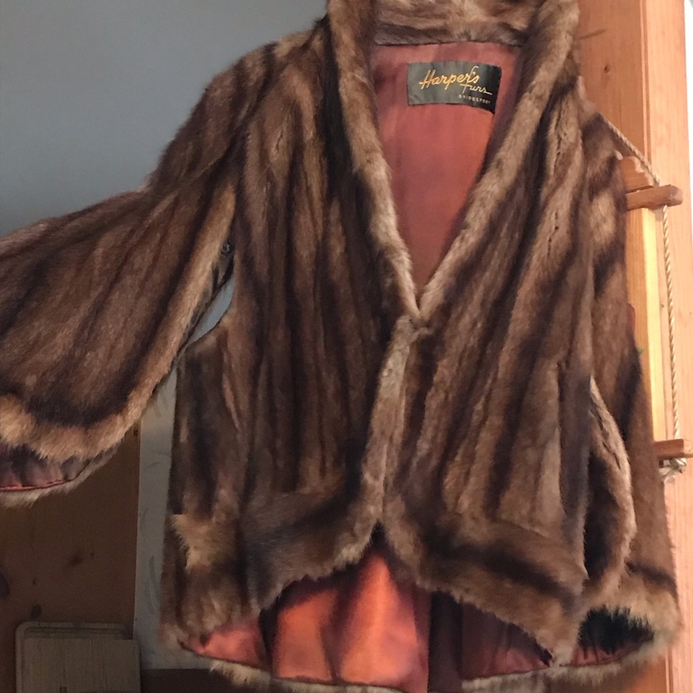 Harper Brown Faux Fur Teddy Jacket